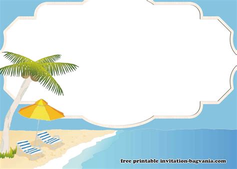 Free Printable Beach Theme Templates